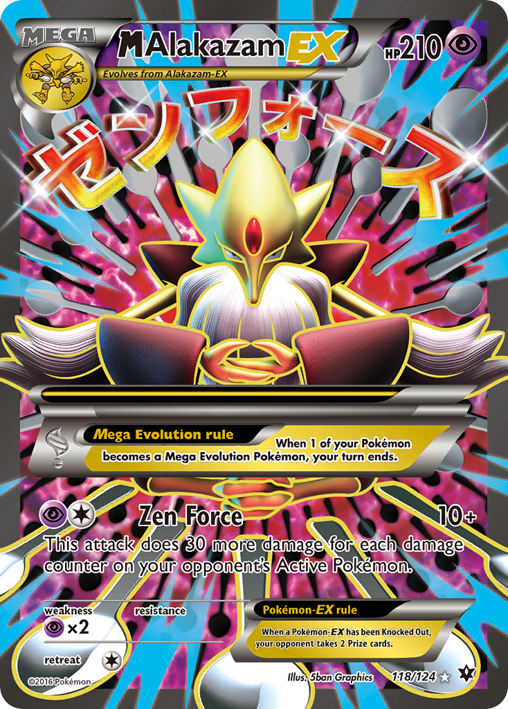 Fates Collide M Alakazam EX #118/124